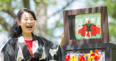 紙芝居使せんべい